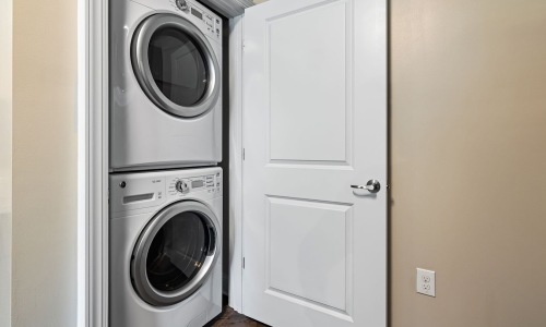 stacked washer and dryer